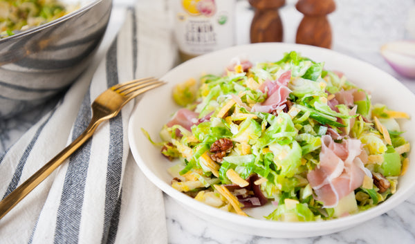 Brussels & Cheddar salad