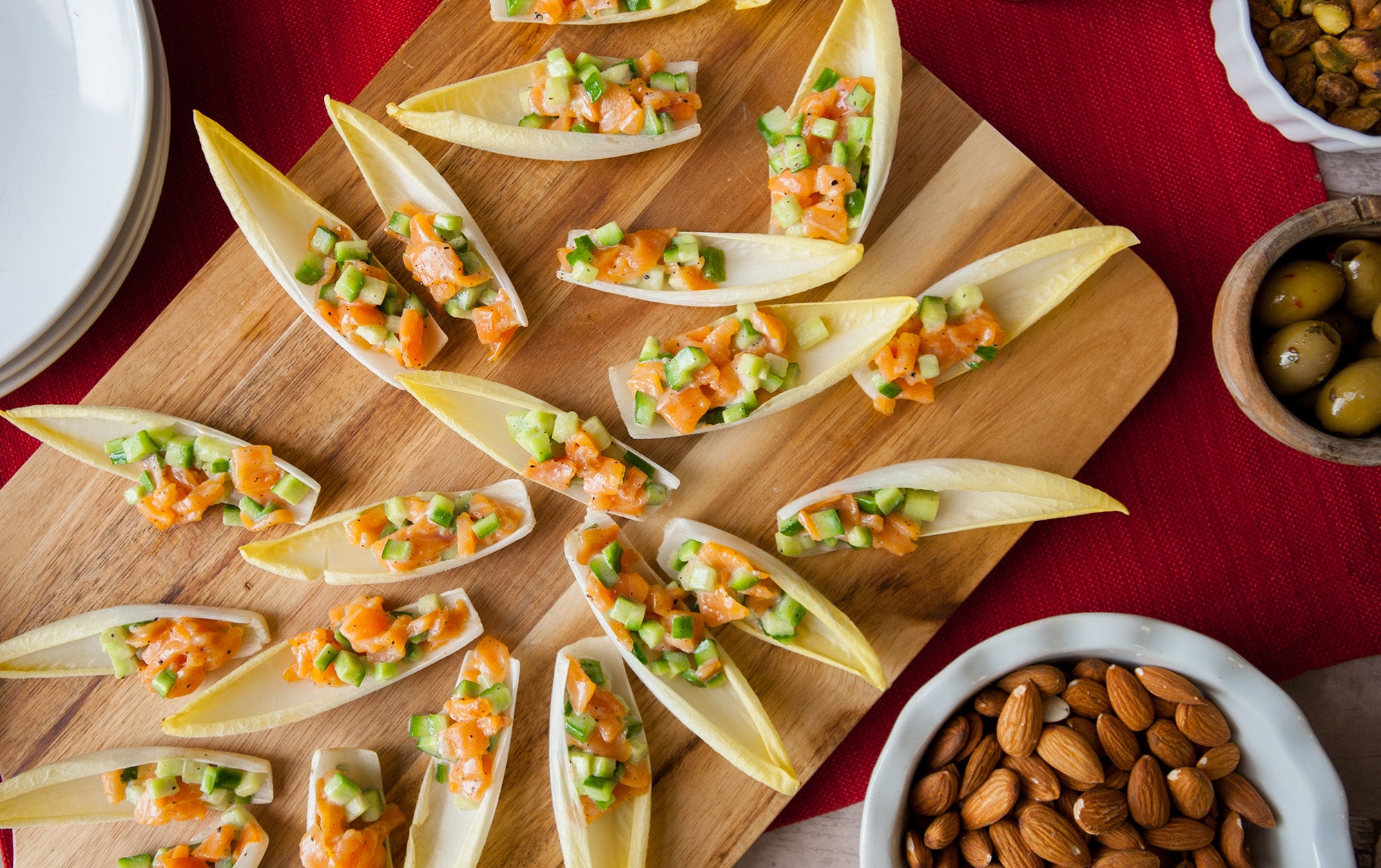 smoked salmon endive appetizer