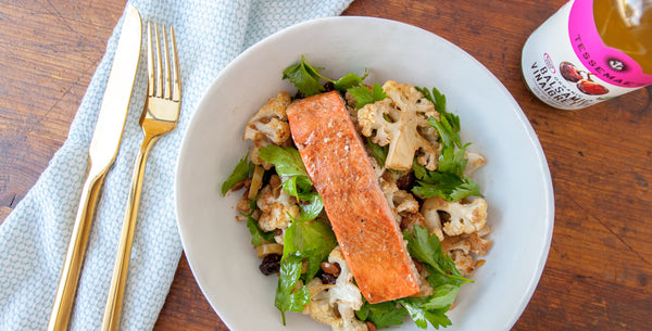 Balsamic Salmon & Cauliflower Salad