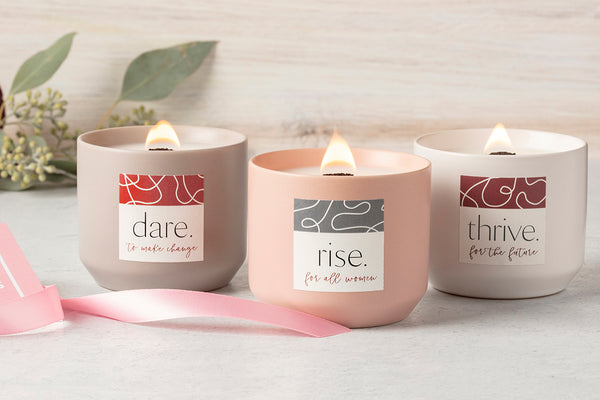 Courage Collection Candles to celebrate Mother's Day and give back to women