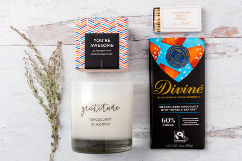 Gratitude Gift Set handmade soy blend candle