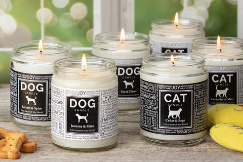 Love That Cat Love That Dog Candle