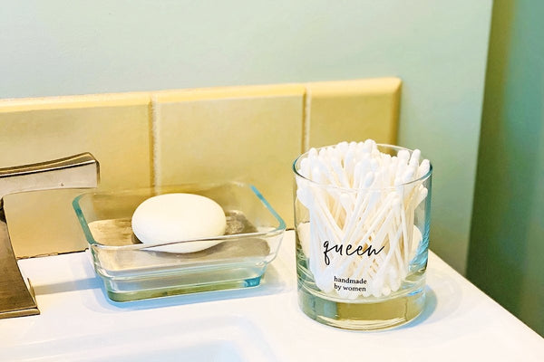Simple Bathroom Counter Organizers | 6 Creative Upcycling DIY Ideas to Style your Home Sustainably