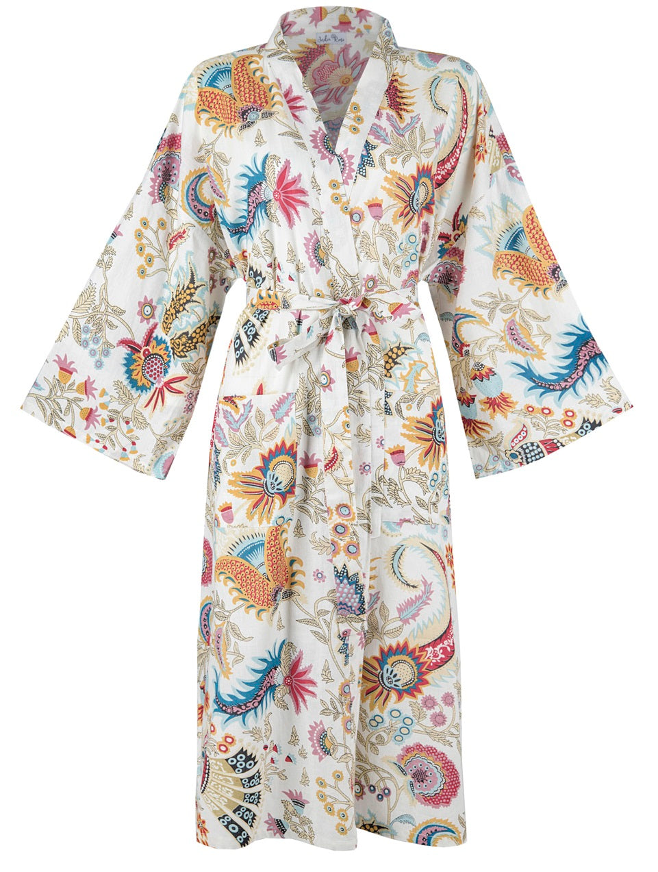 white kimono dressing gown