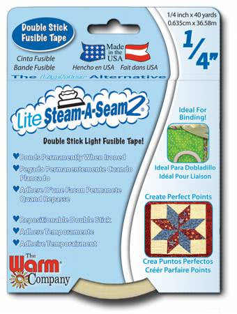 Warm Company Steam-A-Seam 2 Double Stick Fusible Web-1/4 X 40