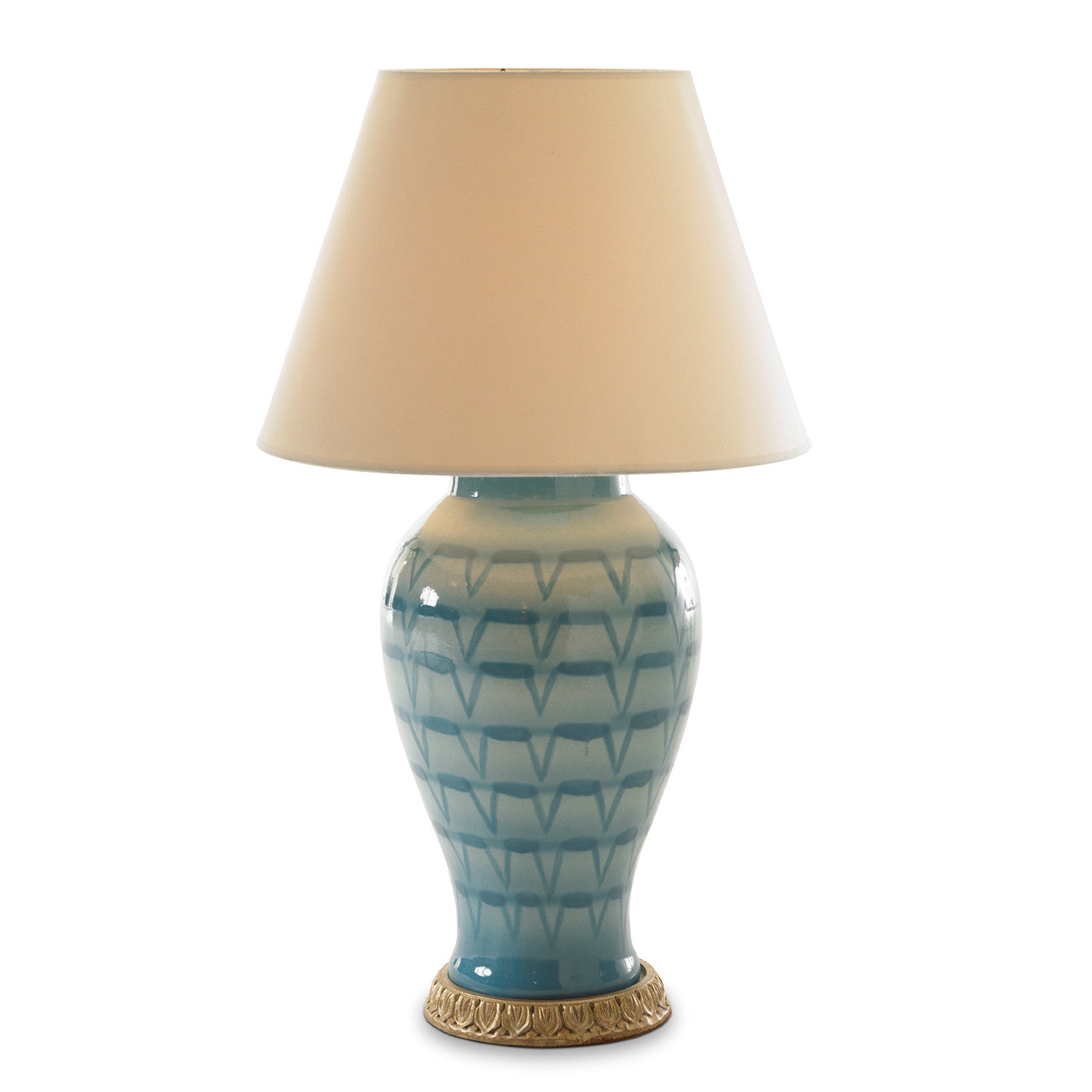Coceram Table Lights In Turquoise Colour With Raffia Lamp Shades