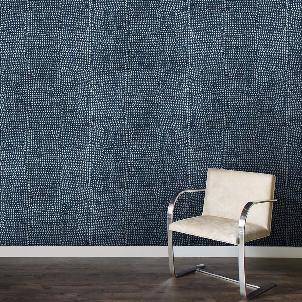 DL2903 Candice Olson Marquise Wallpaper - Indigo – US Wall Decor