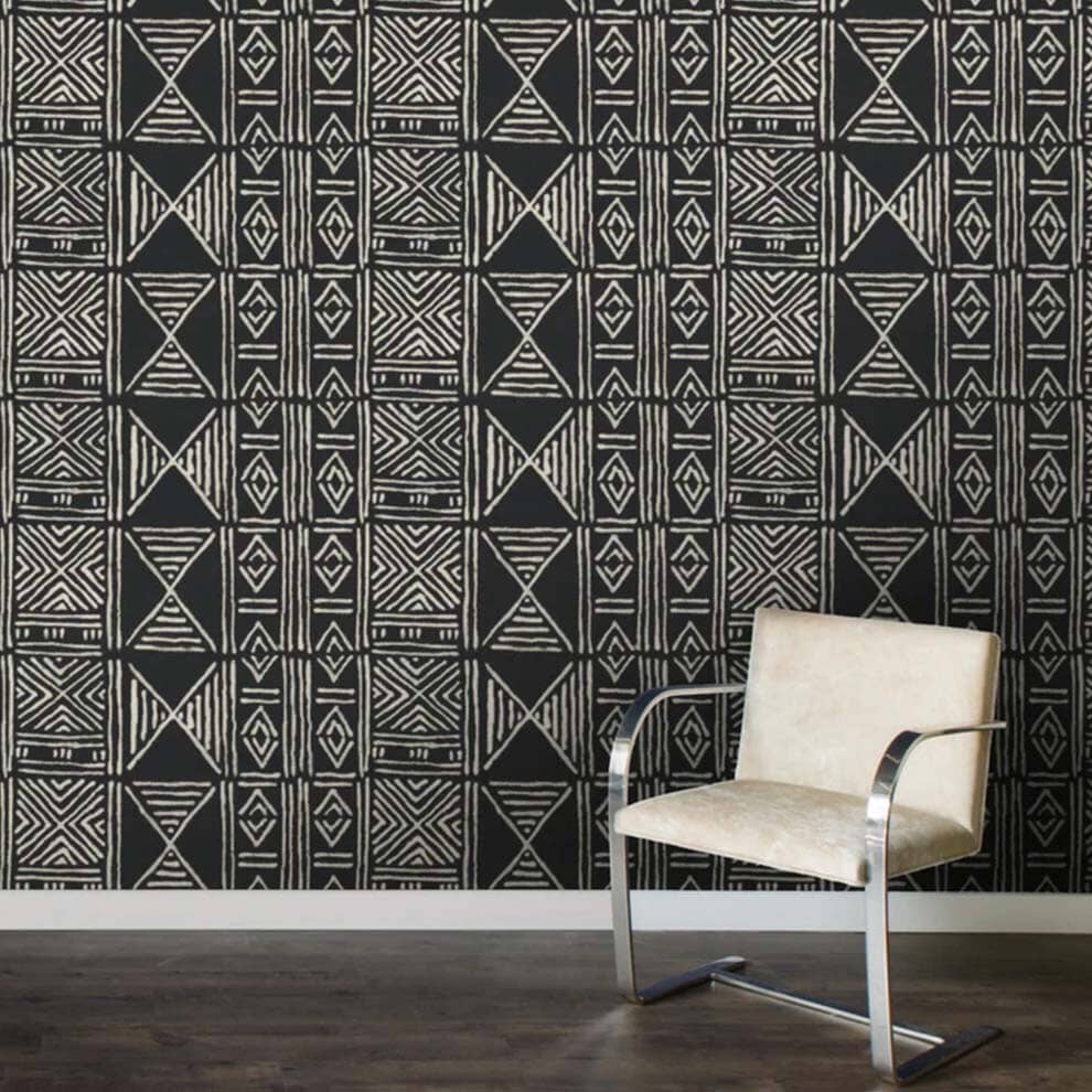 Spoonflower Peel and Stick Removable Wallpaper Mud Cloth Ethnic Modern  Native Line Autumn African Print SelfAdhesive Wallpaper 24in x 108in  Roll Wallpaper  Amazon Canada