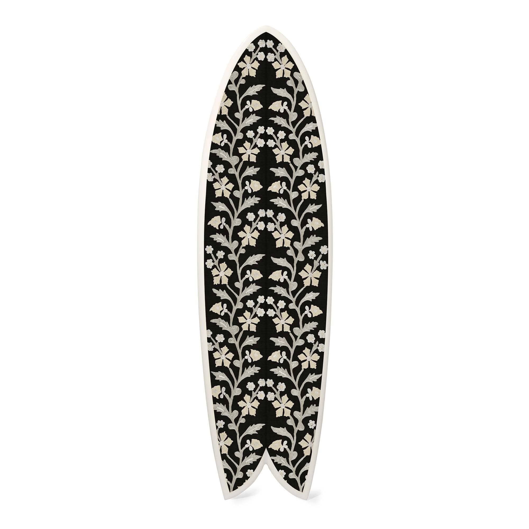 Black Tree of Life Suzani Surfboard
