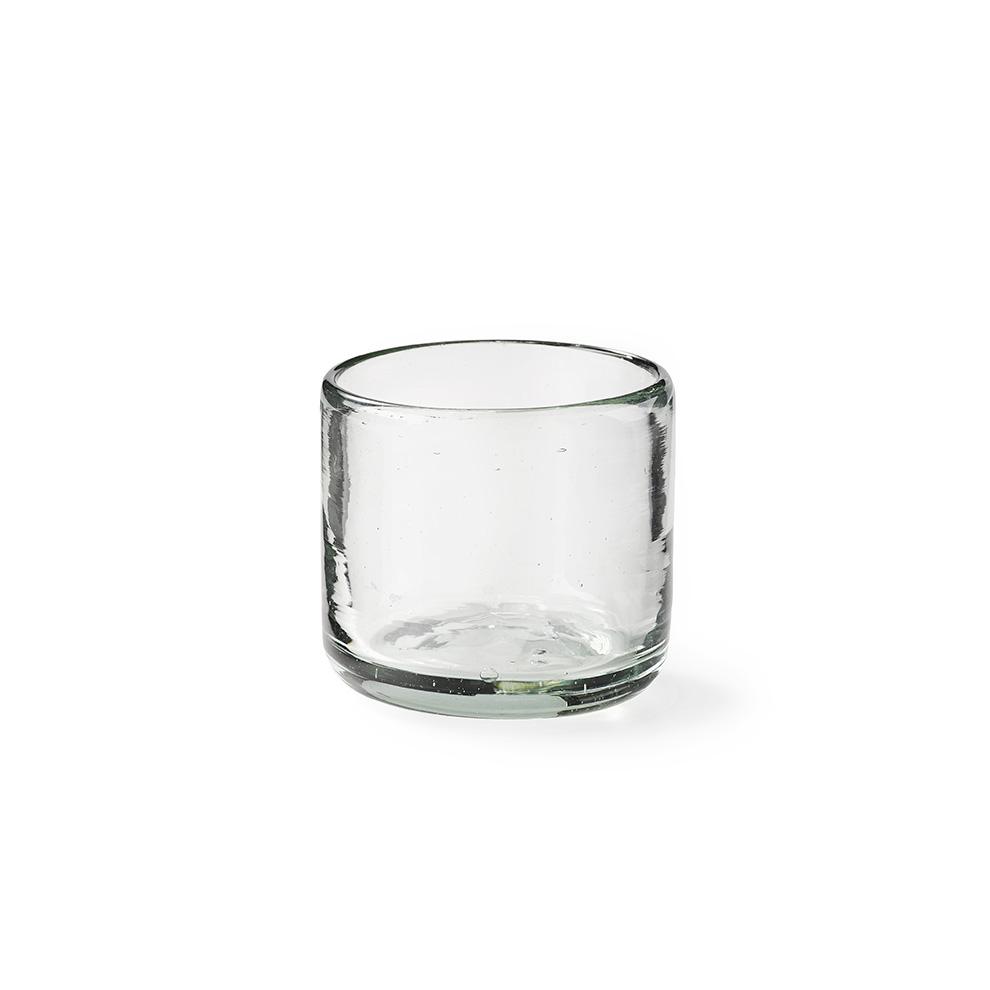 Unique Handblown Glass Water Tumblers Drinkware (Set of 6