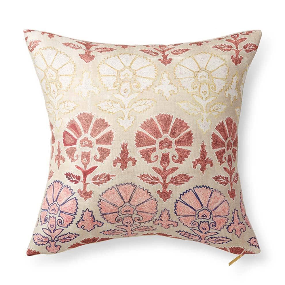 St. Frank Sage Ribbon Suzani Decorative Pillow