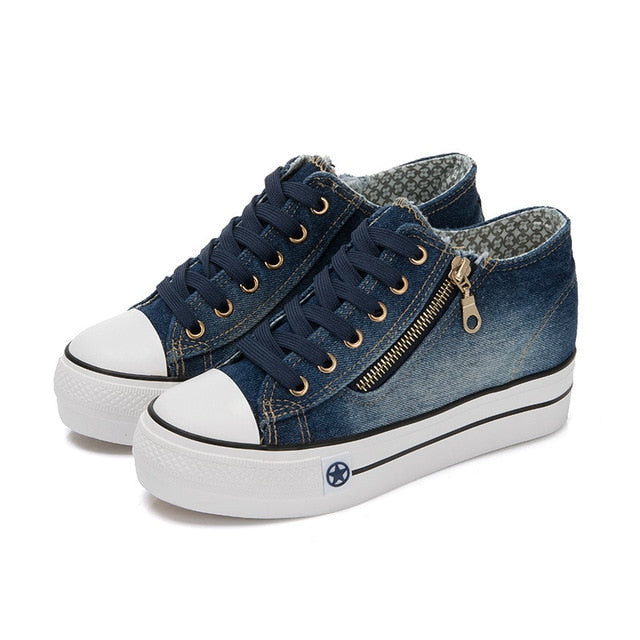 all star jeans plataforma