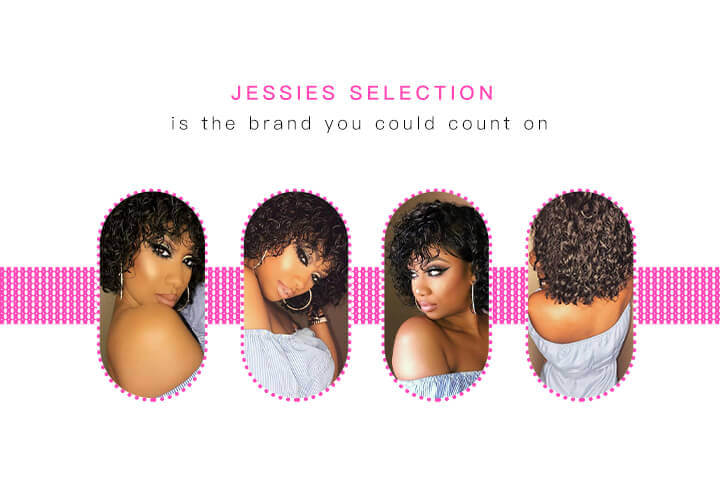 Short Curly Bob Lace Closure Wigs Curly Pixie Cut Human Hair Wigs