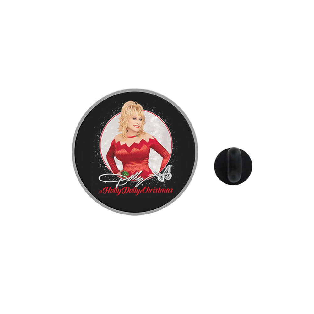 A Holly Dolly Christmas Pin Official Store
