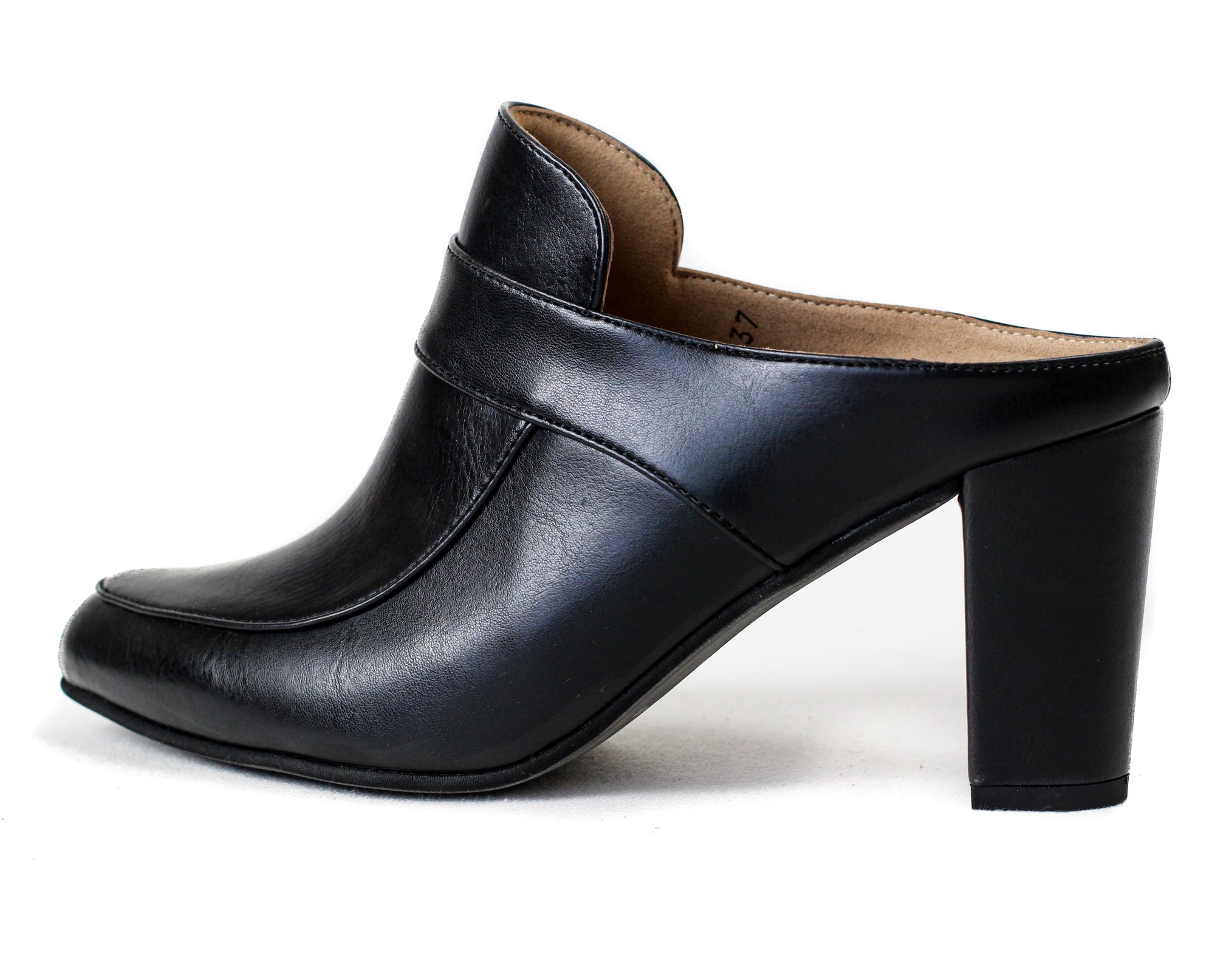 block heel mule