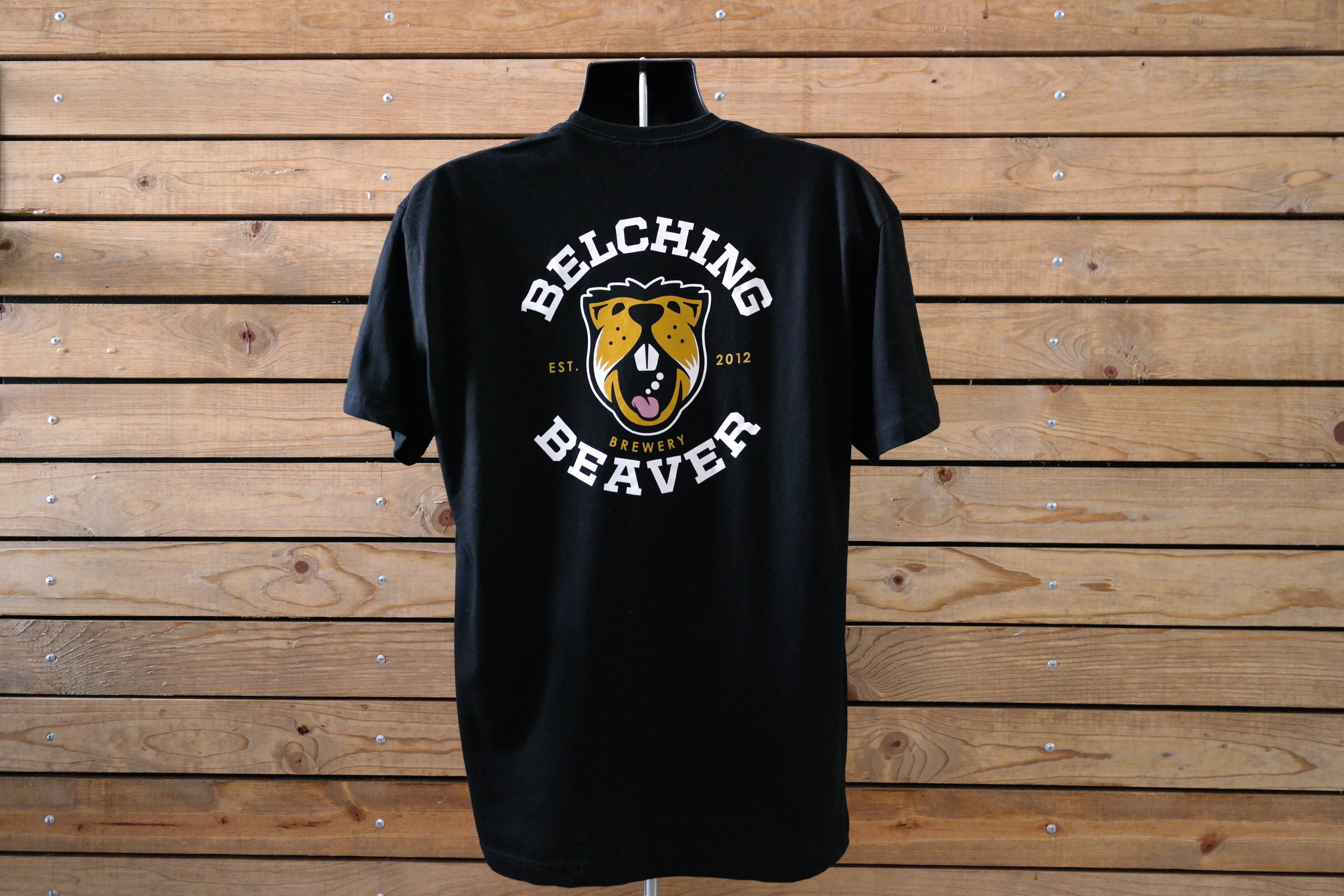 belching beaver t shirt