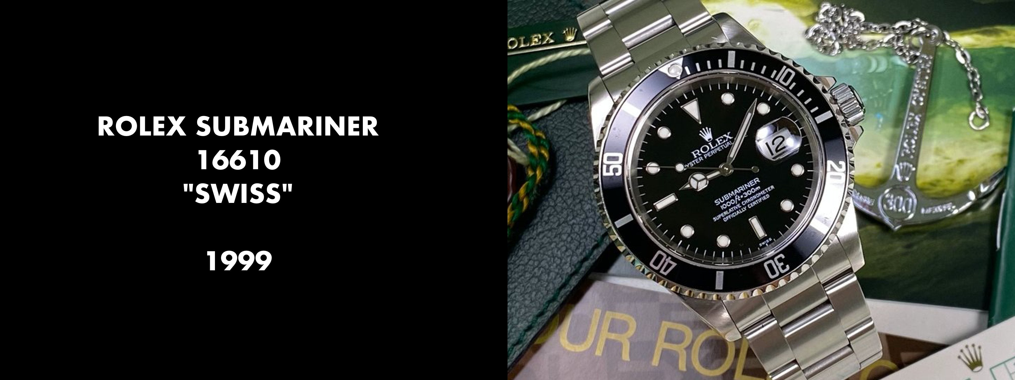 Rolex Submariner 16610 - SWISS only Dial