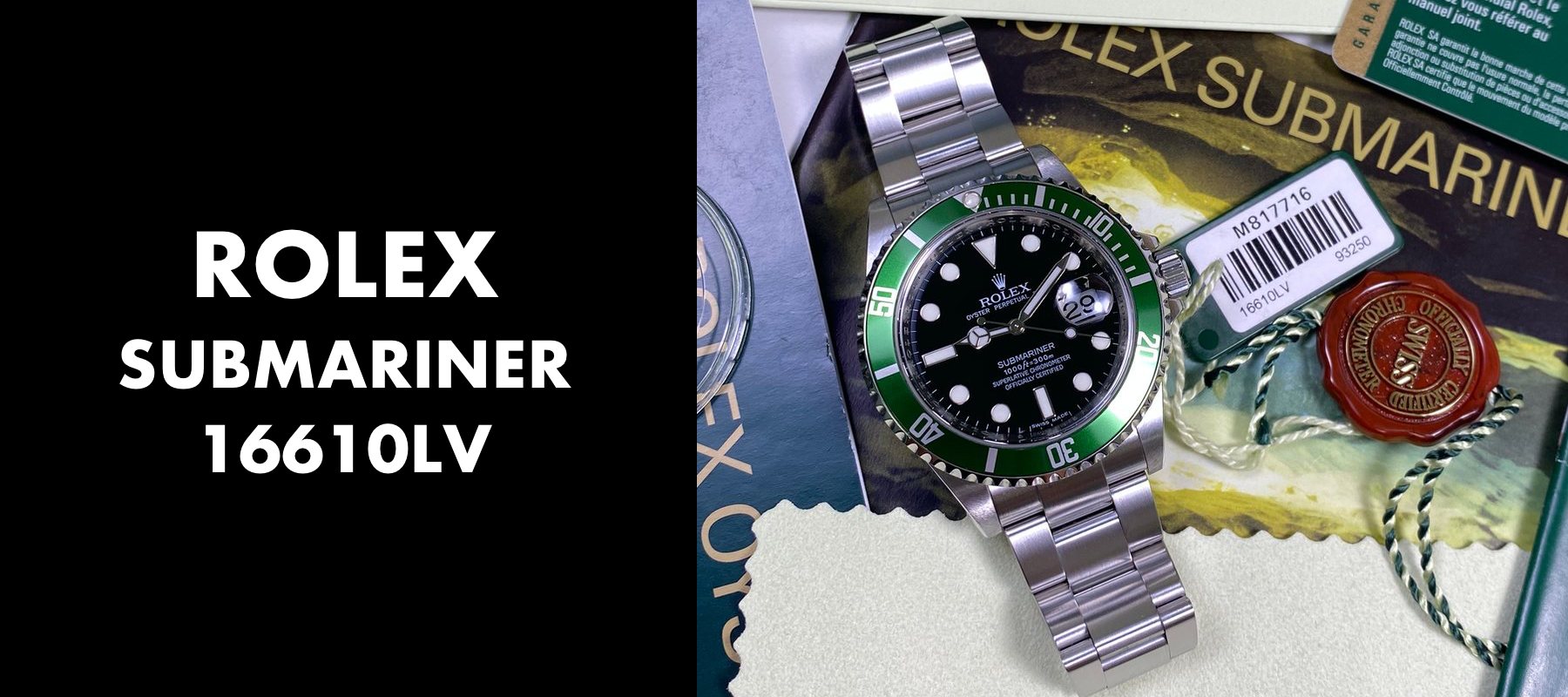 Rolex Submariner Hulk Dive Watch Green Dial 41mm