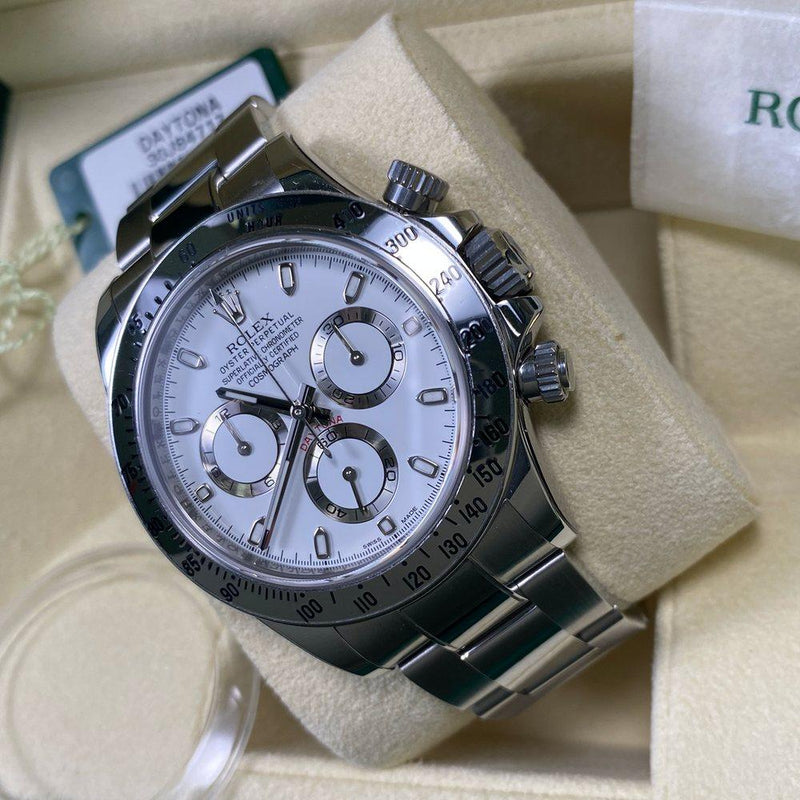 Rolex Daytona Cosmograph 116520 White Dial | New Old Stock– Swiss Watch ...