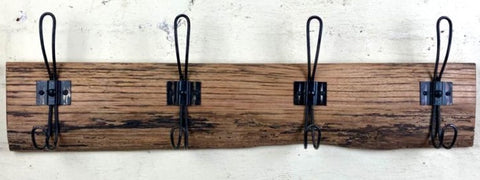 Unique and style coat racks with black hooks