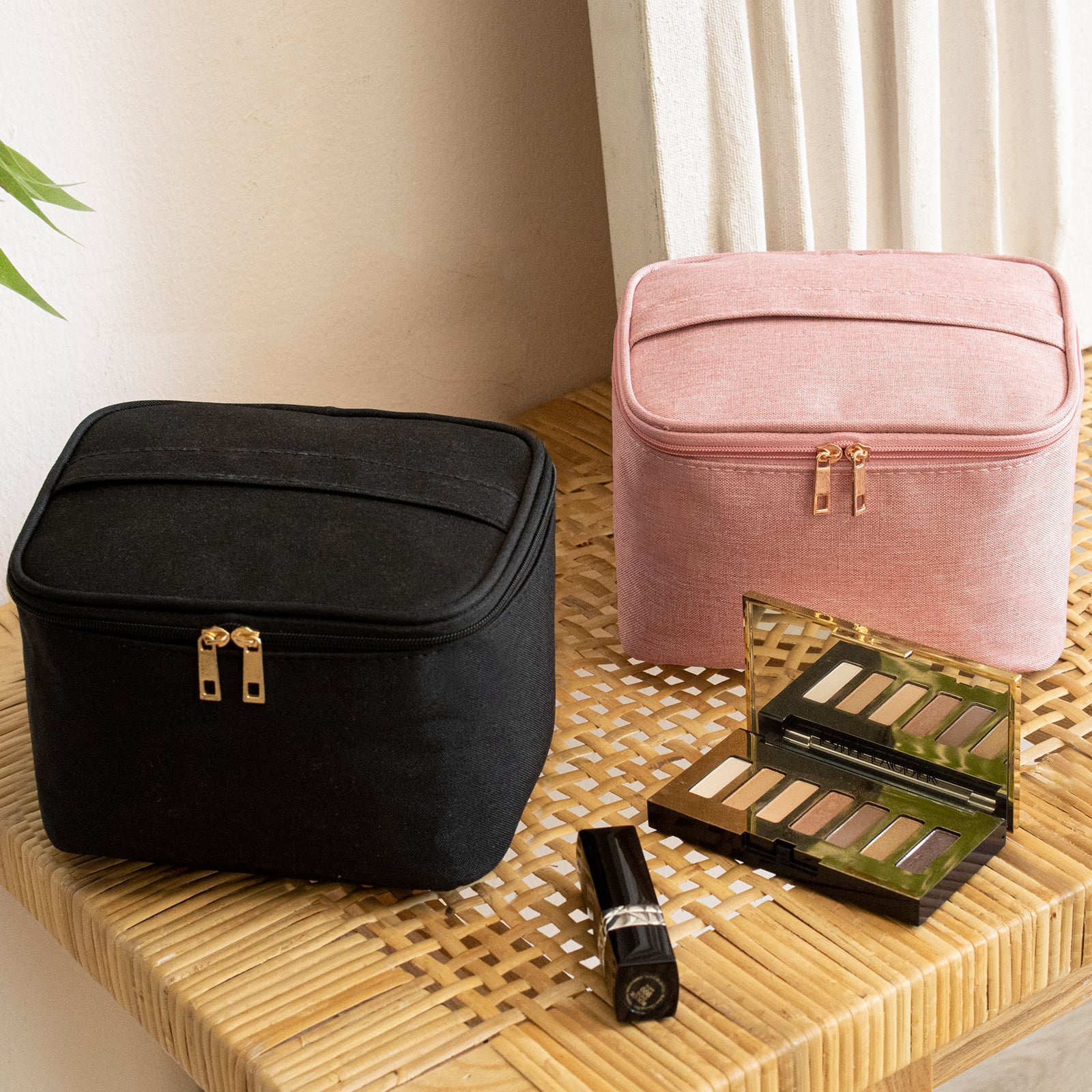 Travel Small Mini Makeup Bag for Jewelry, Lipstick(bule)