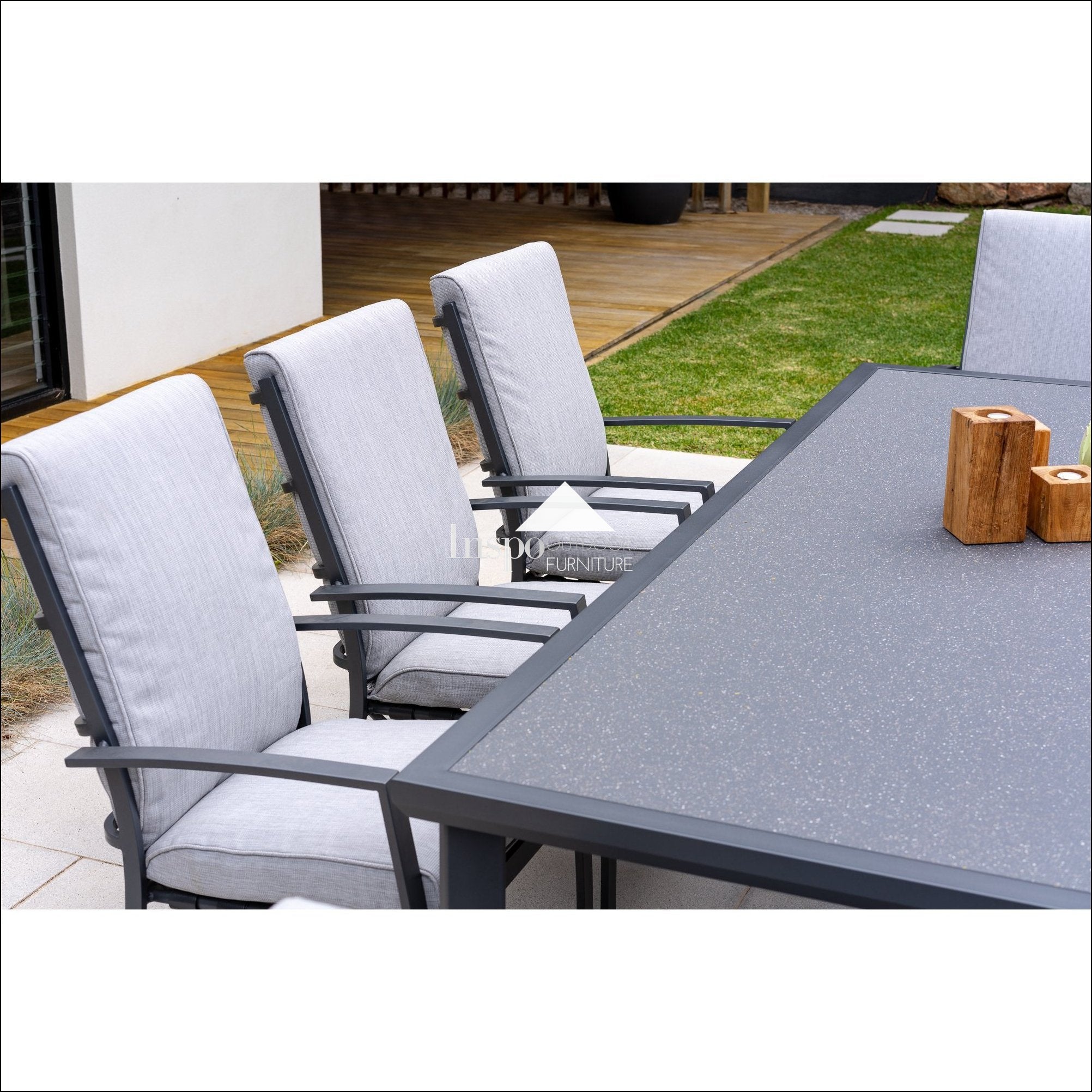 patio furniture dining set person with rectangle table