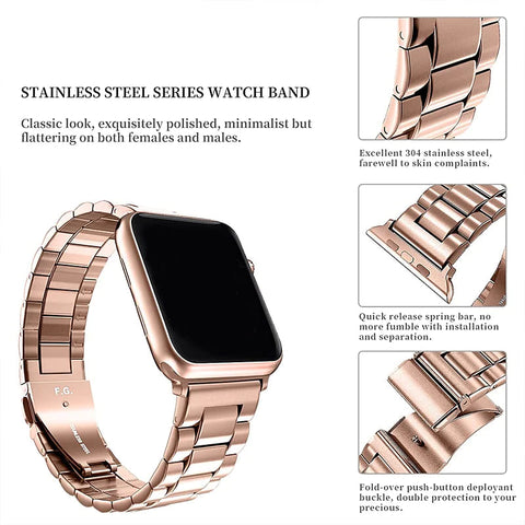 Classic Stainless Steel Band For Apple Watch 42-44-45-49 mm