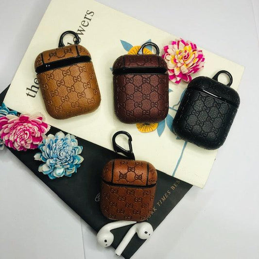 Square & Monogram Lv Design leather AirPods Pro Case