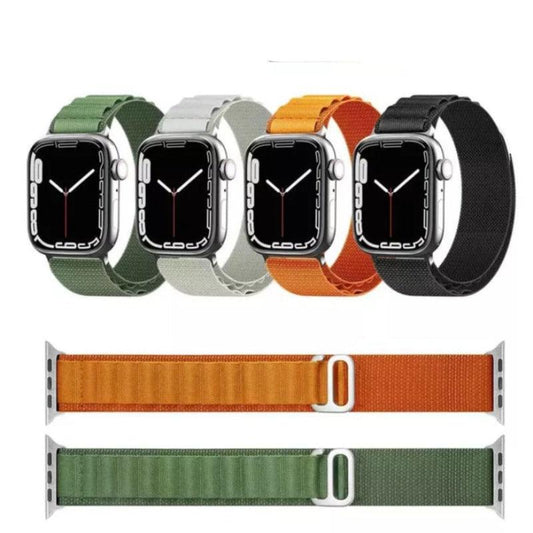 Vegan Leather Narrow Square Checks Design Apple Watch Band for 42