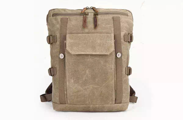 Canvas camera and lens travel backpack