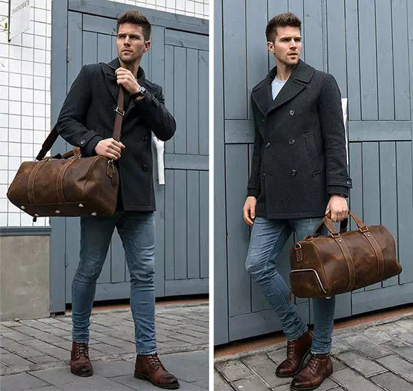 Designer Men Duffle Bag Genuine Leather Classic Lychee Pattern Hand Luggage  Travel Bags Extra Large Crossbody Totes Sport Outdoor Packs Unisex Handbags  From Bags_luxury, $92.7