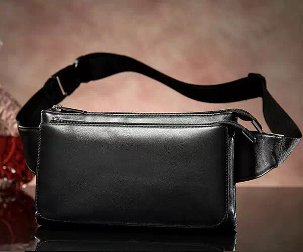 Versatile leather fanny packs for both genders