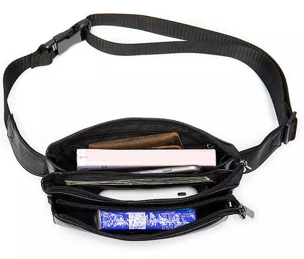 Leather fanny packs waist bags for men and women