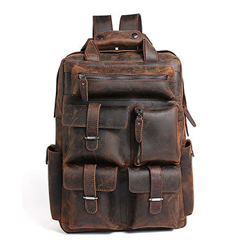 leather backpack