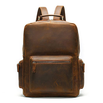 Crazy Horse Leather Backpack