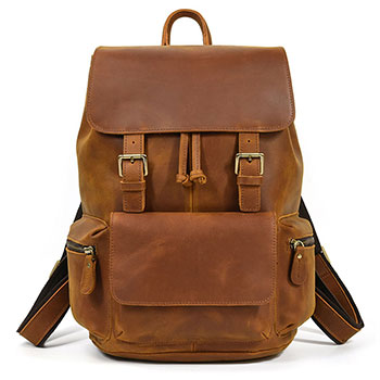 leather backpack for men