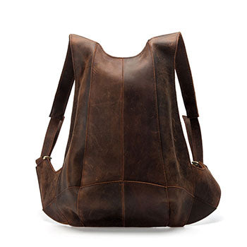 Anti Theft Leather Backpack