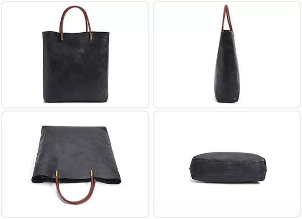 Classic style leather tote for women