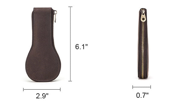 Modern leather watch carrying case