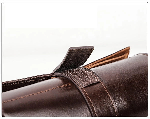 Sophisticated leather watch roll organizer