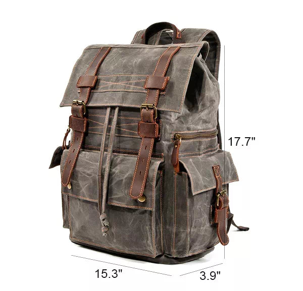 READYMADE Logo-Appliquéd Distressed Cotton-Canvas Backpack for Men