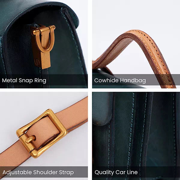 Modische kleine Lederhandtasche für Damen