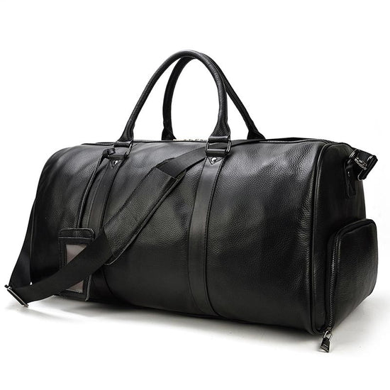 Men's Leather Weekender Duffle Bag – Luke Case