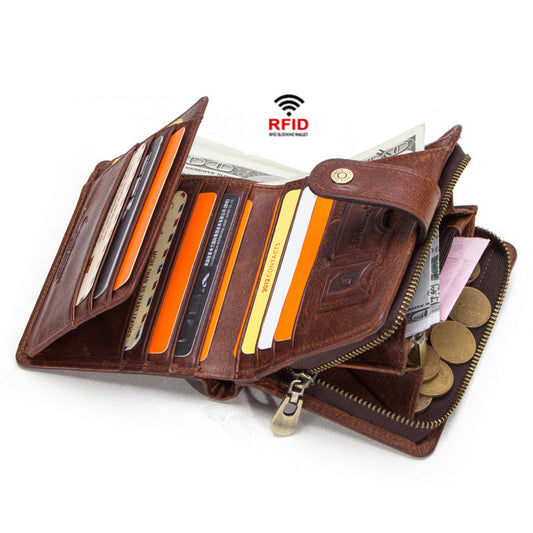 Apple Airtag Wallet RFID Blocking Leather Credit Card Holder for Men – Luke  Case