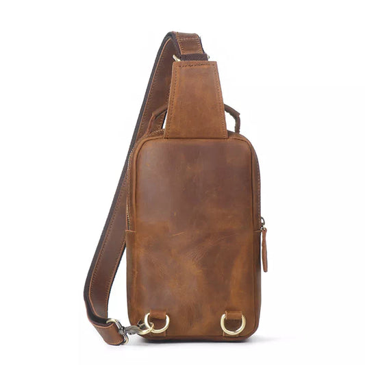 Men's Satchel Bag Small Leather Crossbody Bag – Luke Case