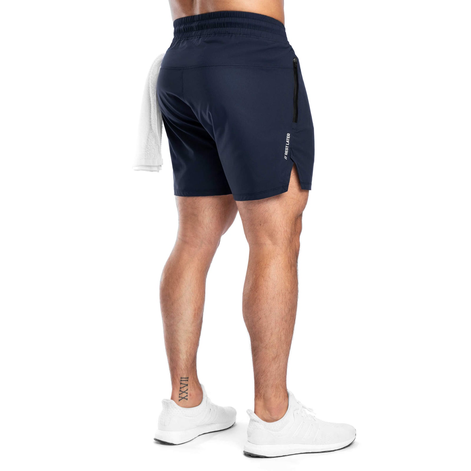 Active Dry Compression Shorts - White - Rise