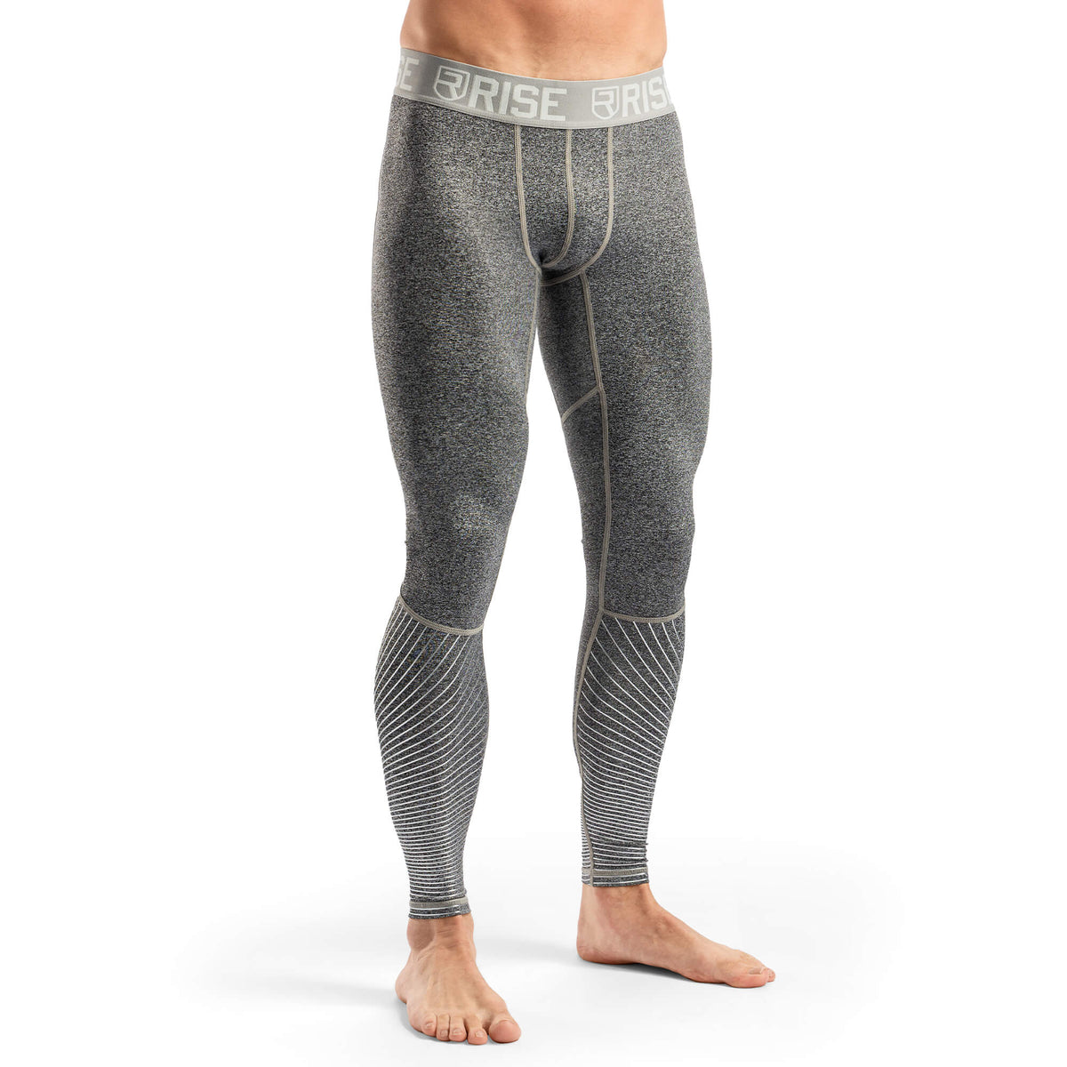 Active Dry Compression Pants - Grey - Rise