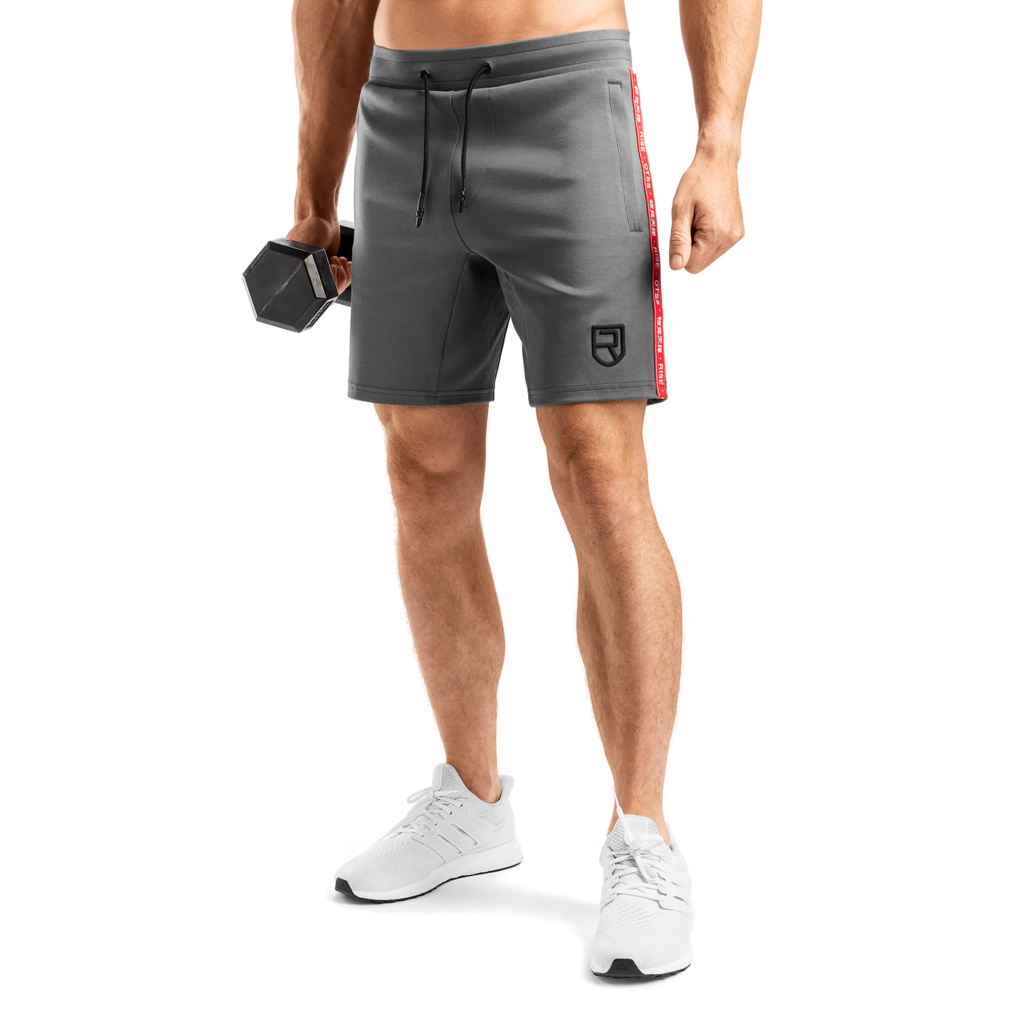 Active Dry Compression Shorts - White - Rise