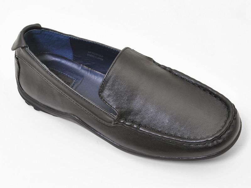 Cole Haan 13916 100% Leather Boy's Shoe - Driving Loafer - Black