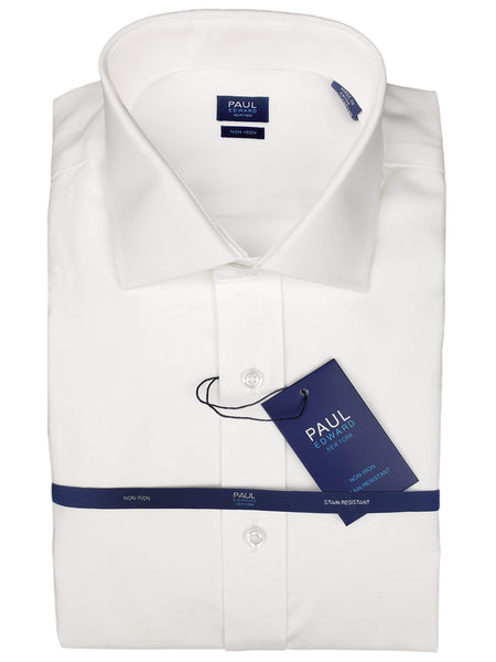 Paul Edward 13964 White Boy's Dress Shirt - Solid Broadcloth - 100% Co ...